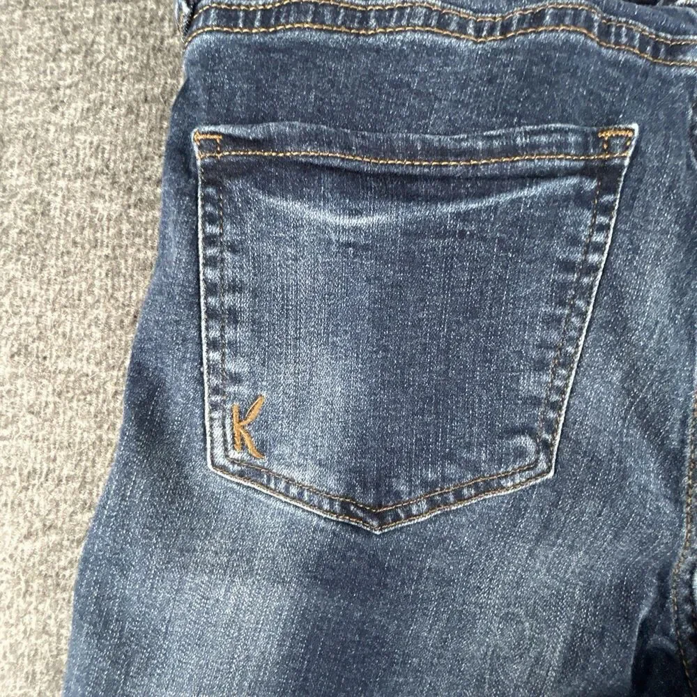 Kut from the Kloth Katy Ankle Jeans Womens Sz 4 28x26 Straight Leg Dark Wash - Picture 4 of 15